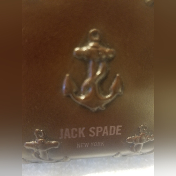 Jack Spade Accessories Rare Brown Leather Jack Spade Zip Around
